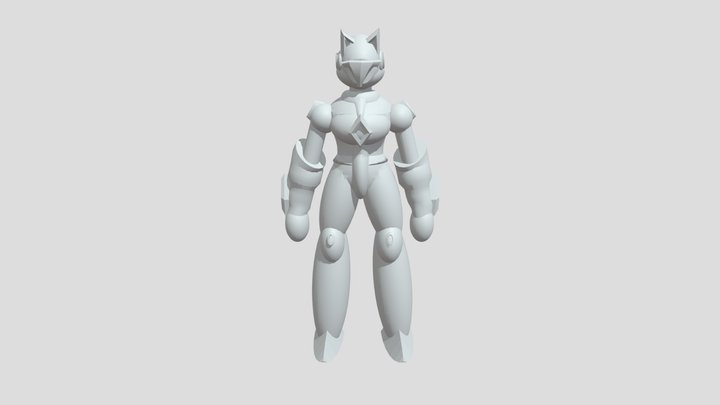 Neko Knight 01 3D Model