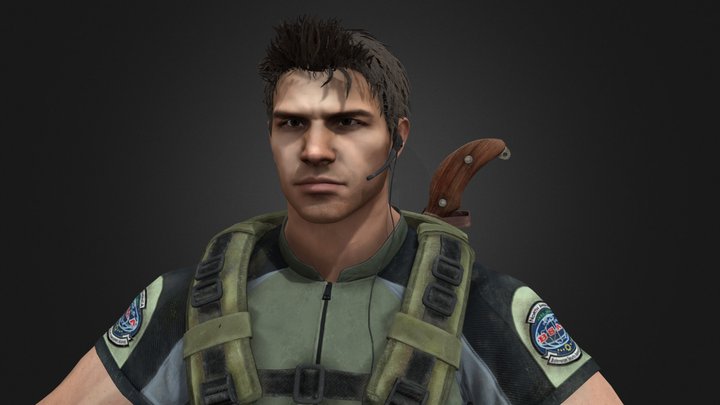 Chris Re5 Remake 3D Model