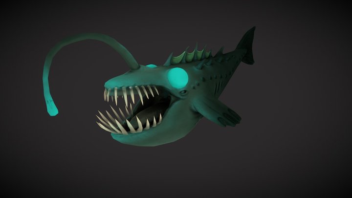 Angler Whale 3D Model