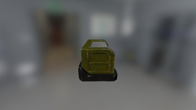 Sci Fi Crate 3D Model
