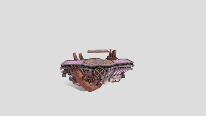 Smash Bros. Ulimate - Hollow Bastion Stage 3D Model