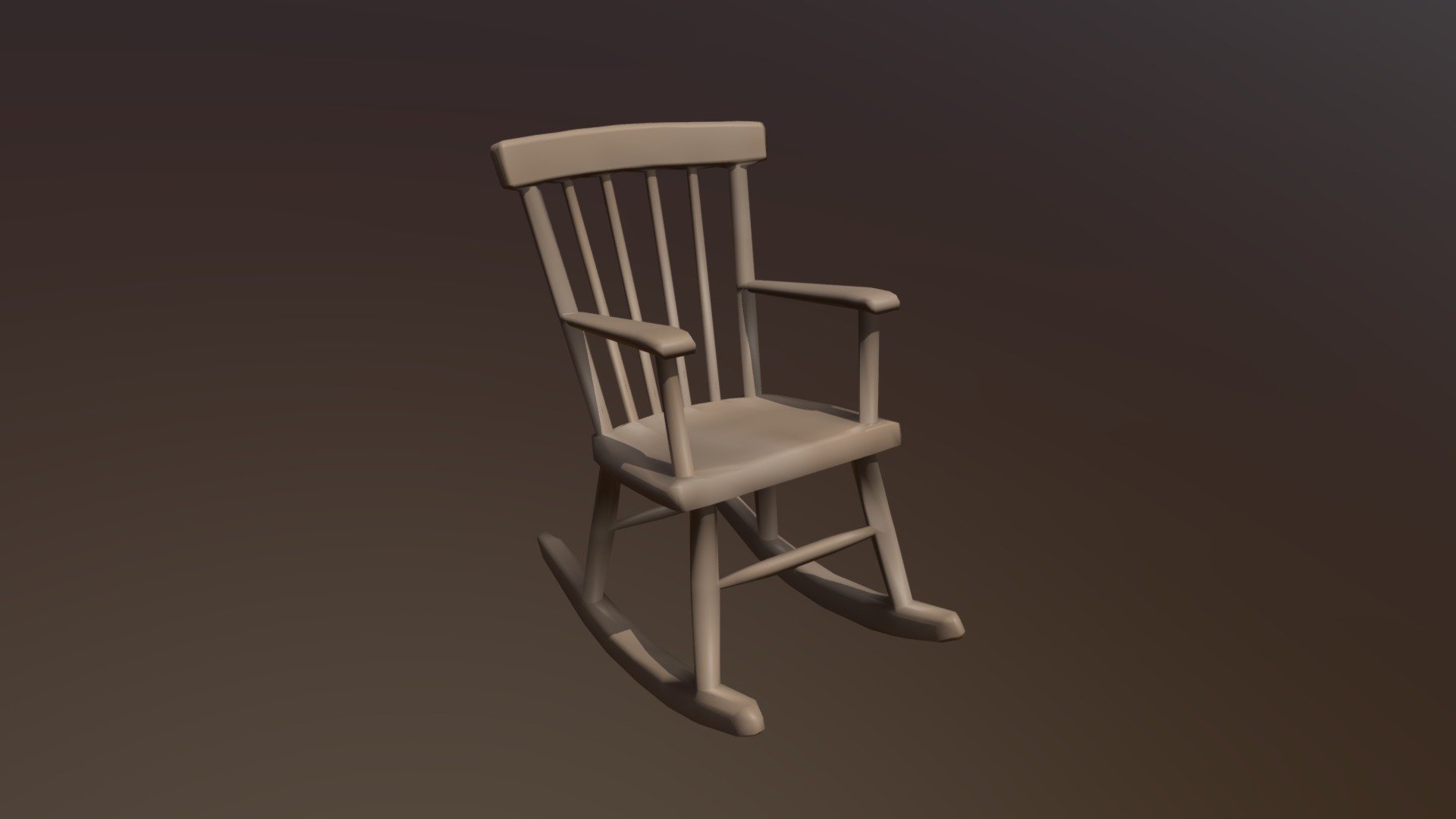 Rocking Chair - 3D model by Gry Ekberg (@gry.ekberg) [983a96c] - Sketchfab