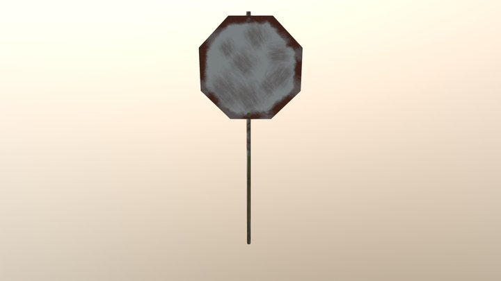 Stop sign 3D Model