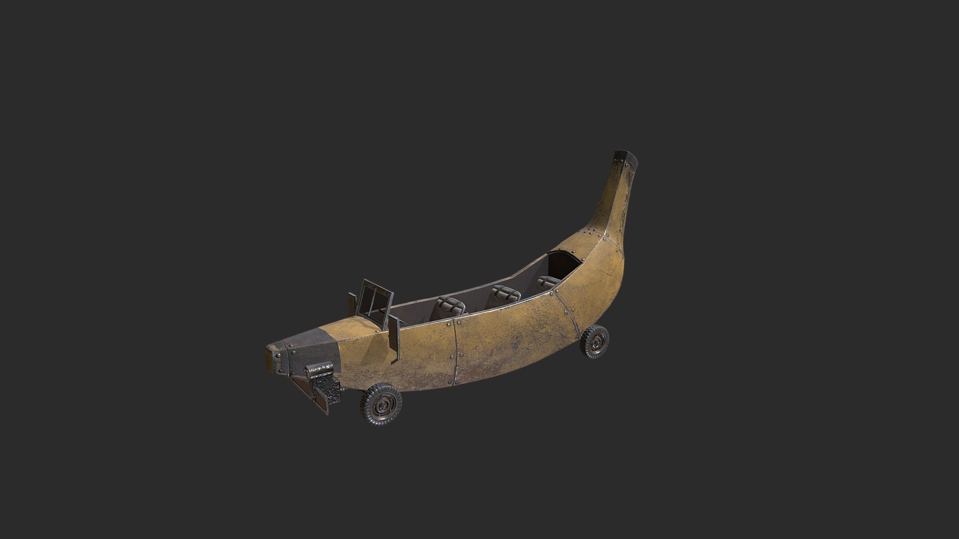 Colonial Banana Car 3D model by Clapfoot [983bd57] Sketchfab