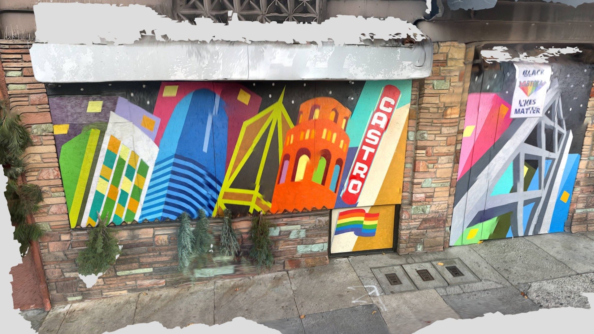 Temporary mural in the Castro