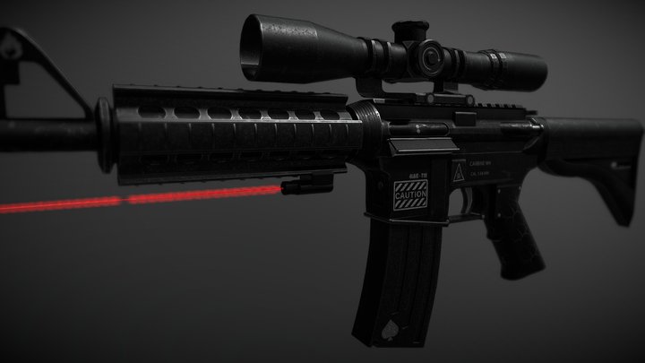 AssaultRifle_ 3D Model