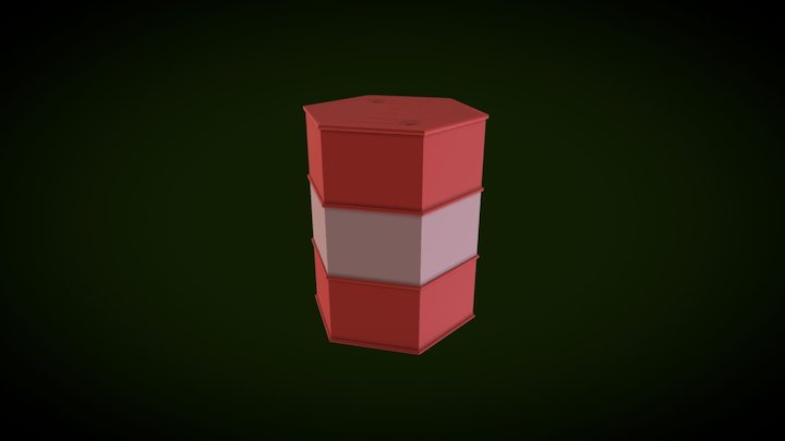 Barrel [LowPoly] 3D Model