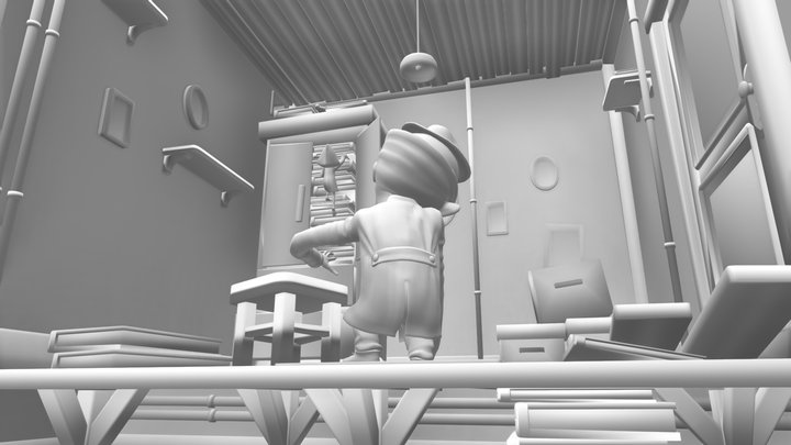 Little Nightmare 3D Scene 3D Model