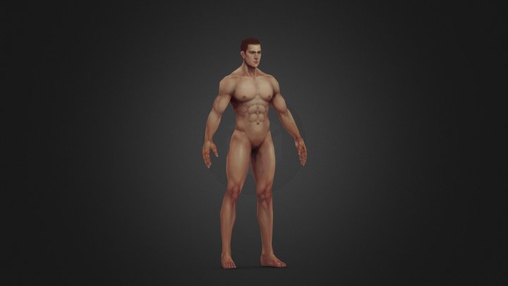 低模人體練習 3D Model