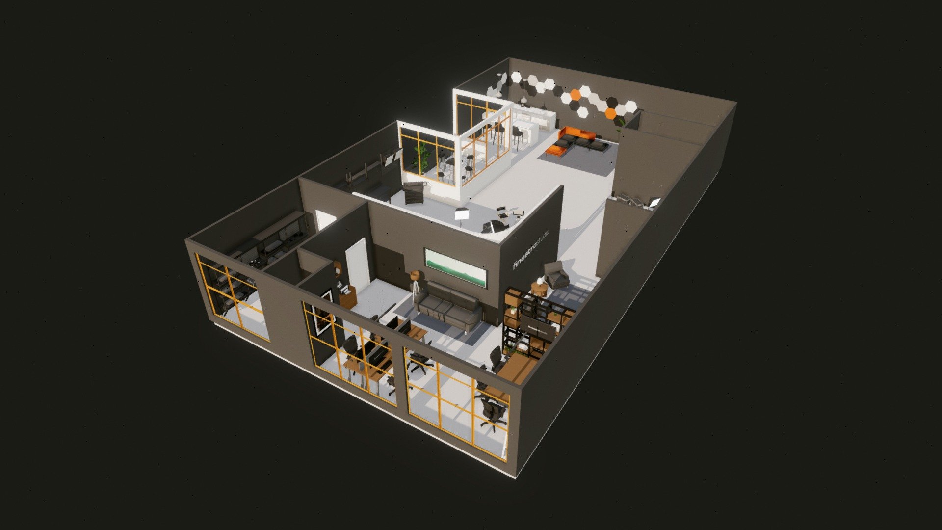 Finestra Studio (Tour 3D Interativo) — Sketchfab embed 3D viewer