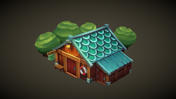 Fishing Hut 3D Model