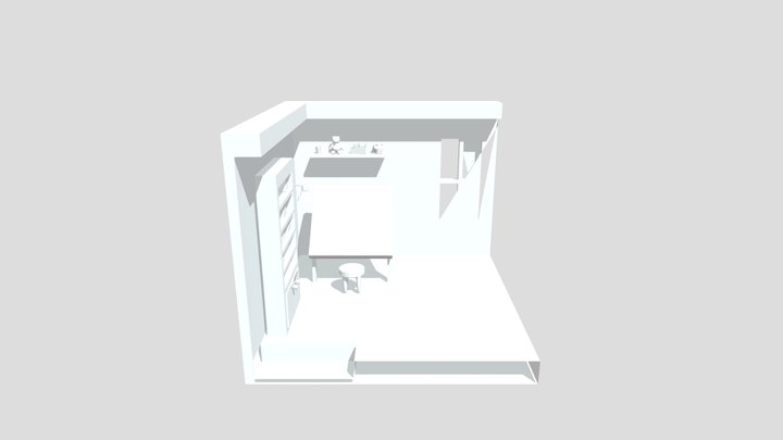 Full Isometric Room 3D Model