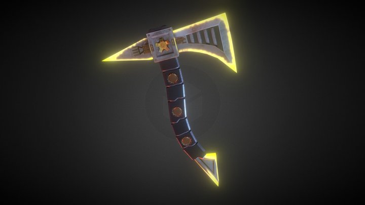 Sci fi Axe 3D Model