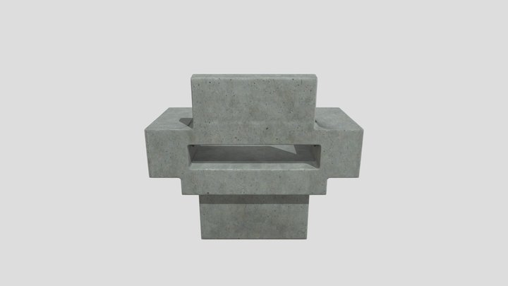 Concrete Armchair - Nako Baev 3D Model