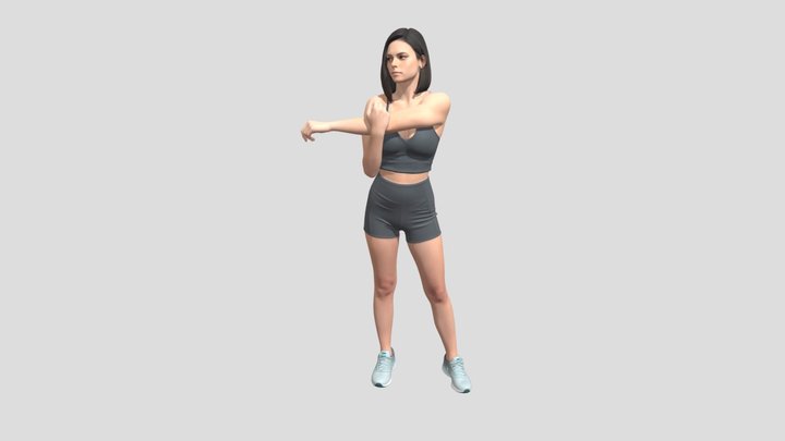 Cross-Arm Stretch in Grey Athleticwear – Modèle 3D gratuit STL