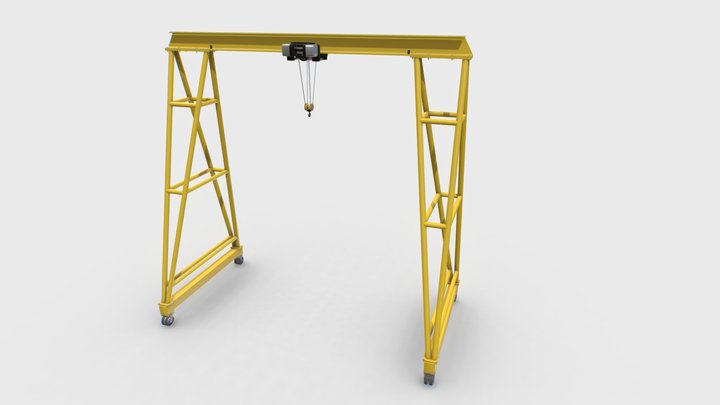 Gantry Crane 3 3D Model