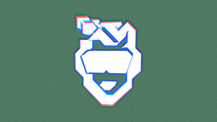 Outline_white_logo 3D Model