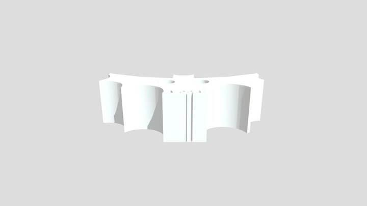 Bat Button 3D Model