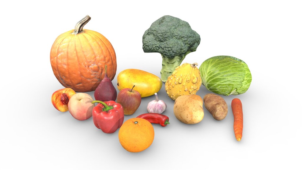 Game Ready Fruit & Vegetable Asset Pack