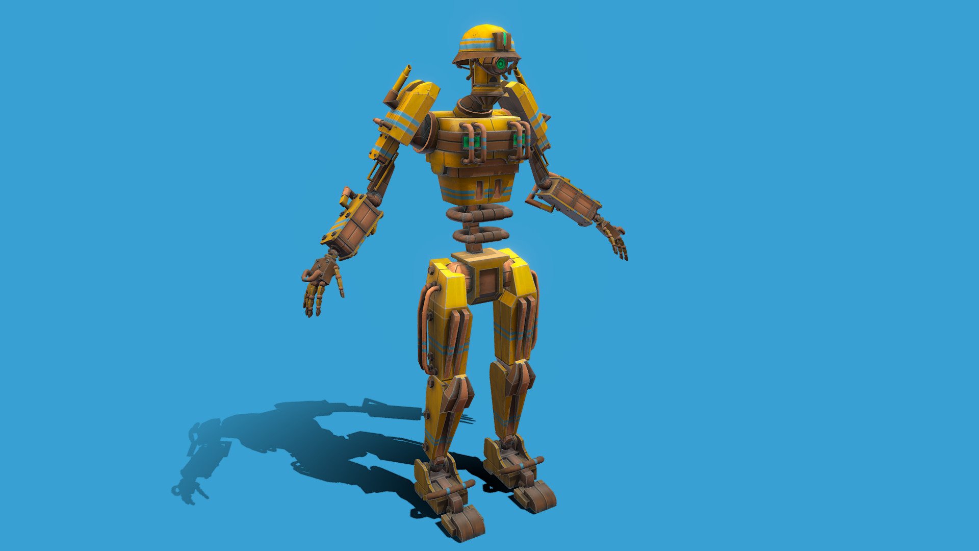 Breakable robot 2 - 3D model by Xum_Xum [9846e10] - Sketchfab