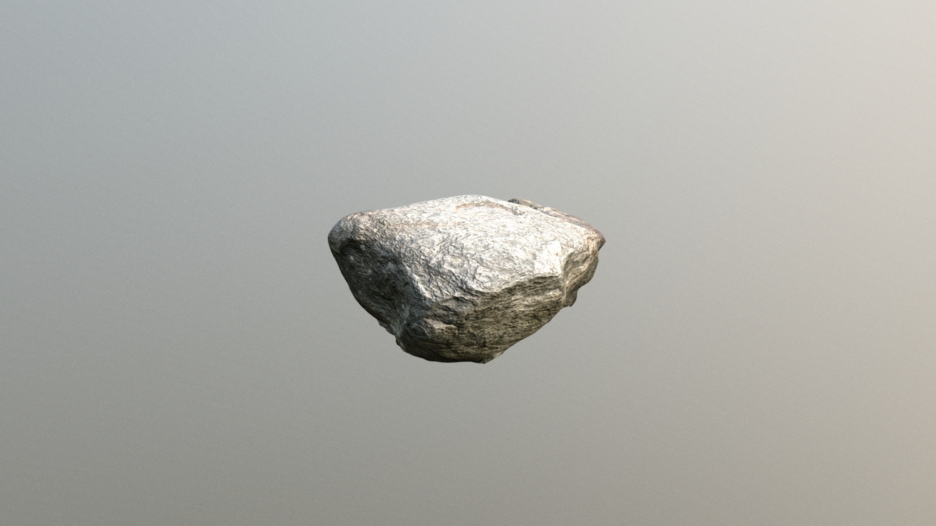 3D model 3D scanned Rock - This is a 3D model of the 3D scanned Rock. The 3D model is about a rock with a white substance on it.