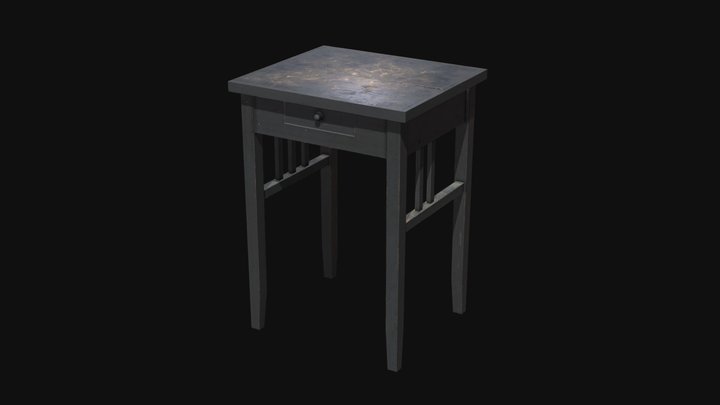 Wooden Table – Modello 3D gratuito STL