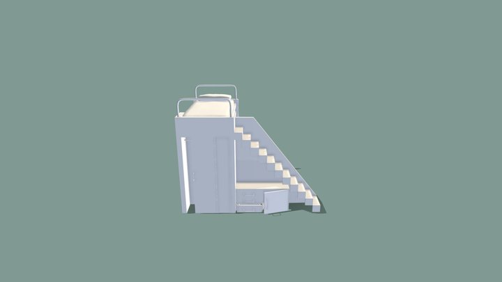 Project01 Bunkbedloft Alice F 3D Model