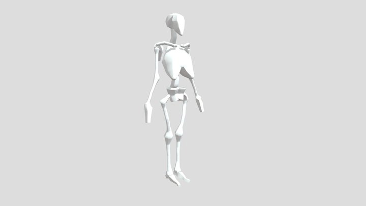 Skeleton Lowpolly 3D Model
