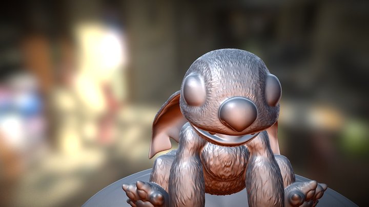 Stitch Fan Art 3D Model
