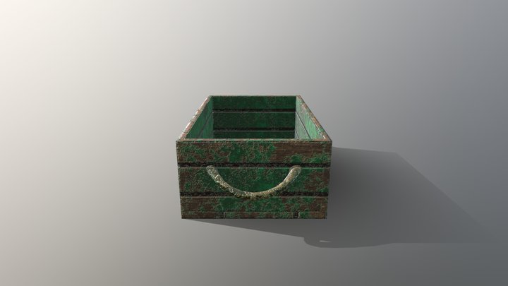 Submeged Crate 3D Model