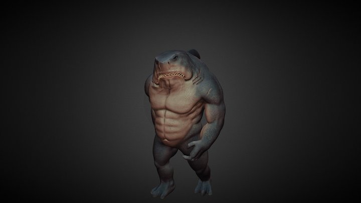 SharkMan 3D Model