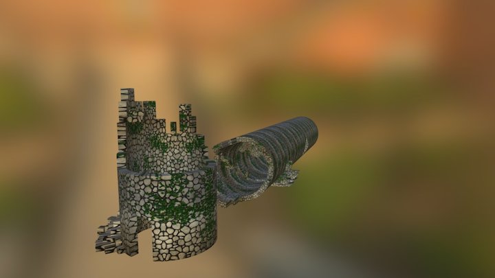 collapesed tower 3D Model