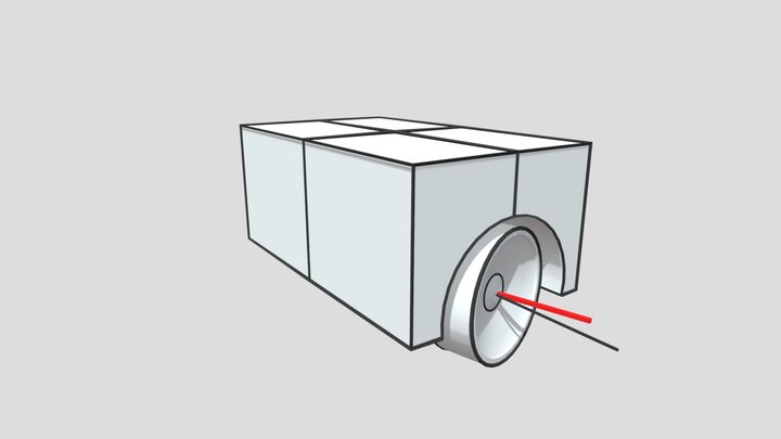 car-wheels-turning-reference-for-drawing 3D Model