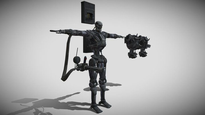 T-600 from Terminator Salvation (No Rigged bone)