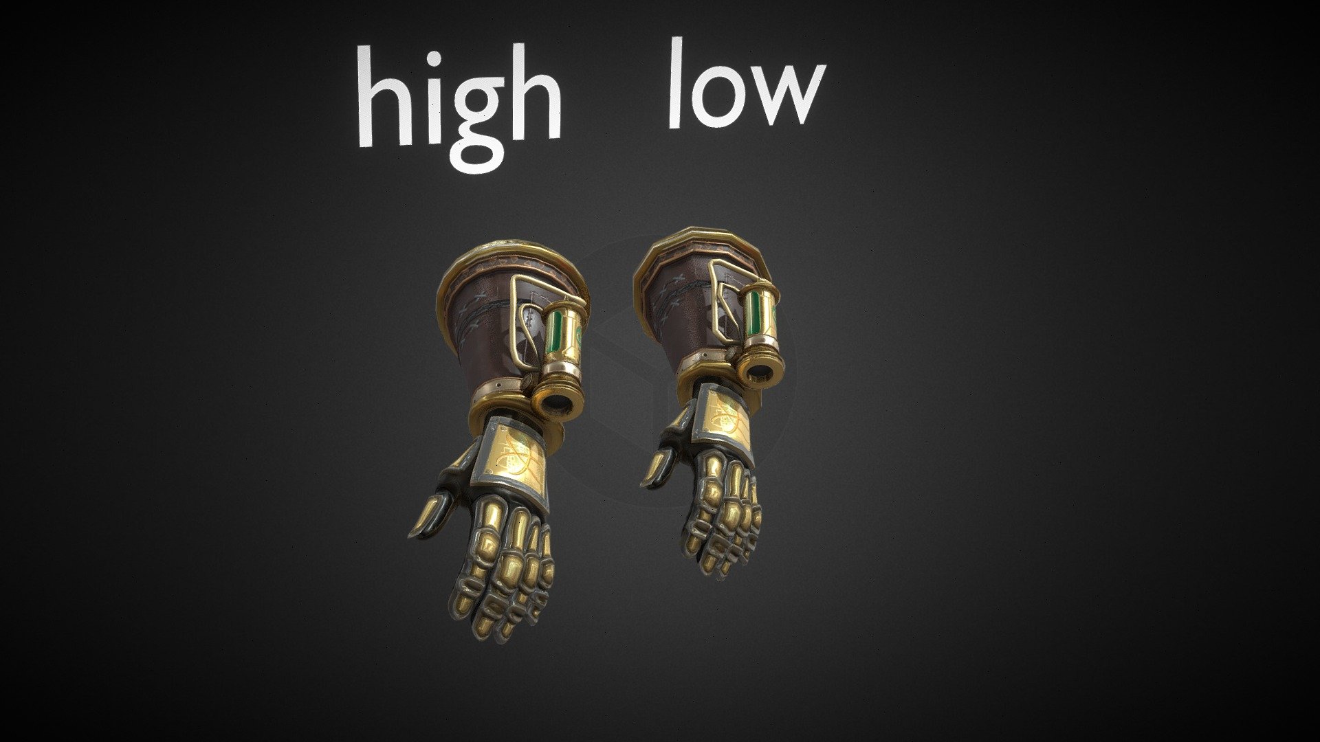 steam punk hand gloves - 3D model by Mrhigh [984d4a6] - Sketchfab