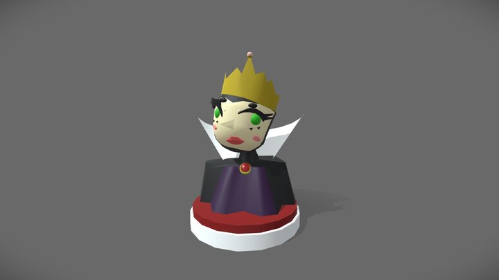 Evil Queen Tester (low poly) 3D Model