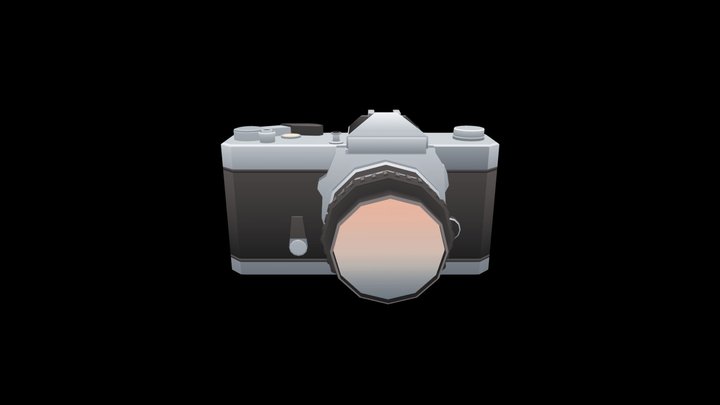 Lowpoly_ Camera 3D Model