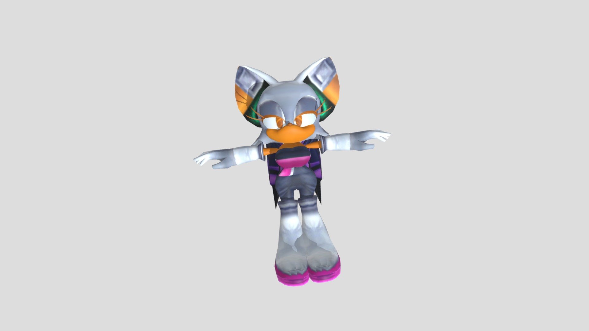 Rouge sonic adventure 2 - Download Free 3D model by MarsFlame  (@shadowvssonic) [984f0eb]