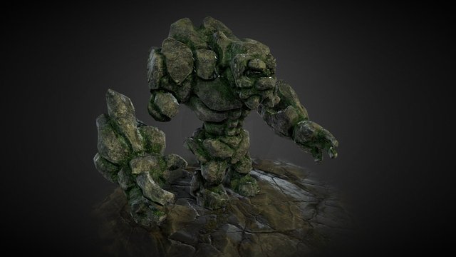 Stone Golem 3D Model