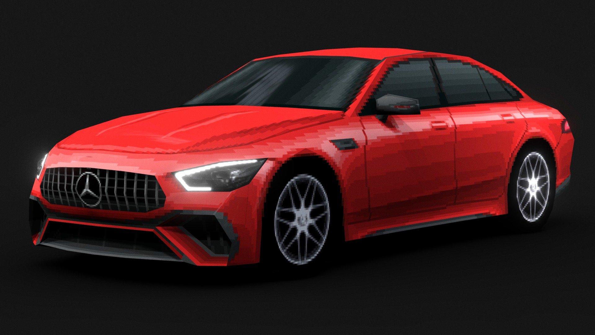 Mercedes-AMG GT 4-Door Coupé (PS1 Low-poly) - 3D model by Evgeniy ...