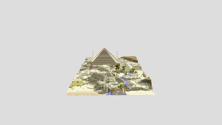RaAminKa's Pyramids and Palace 3D Model