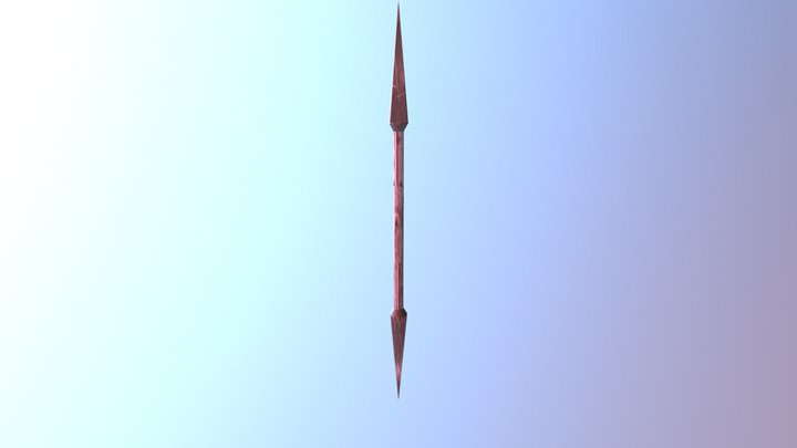 Double Sided Spear 3D Model