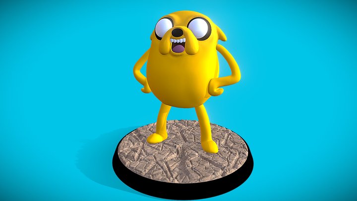 Jake the Dog from Adventure Time 3D Model