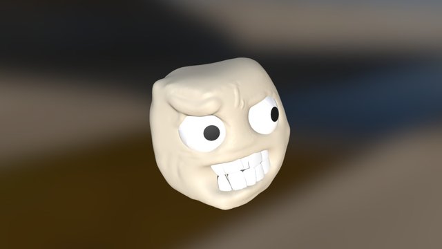 Troll-face-3d-model 3D models - Sketchfab