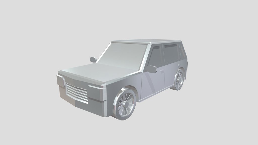 Low poly car model