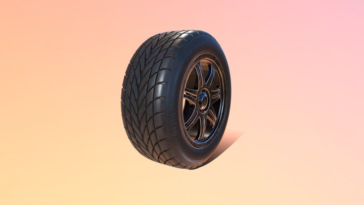 Car Tyre 3D Model