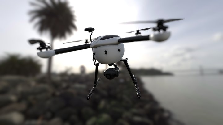 ICU R-500 Drone - 3D scan 3D Model