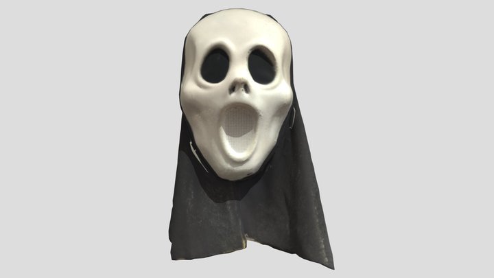 Ghost Open Mouth Mask – Modelo 3D gratuito STL