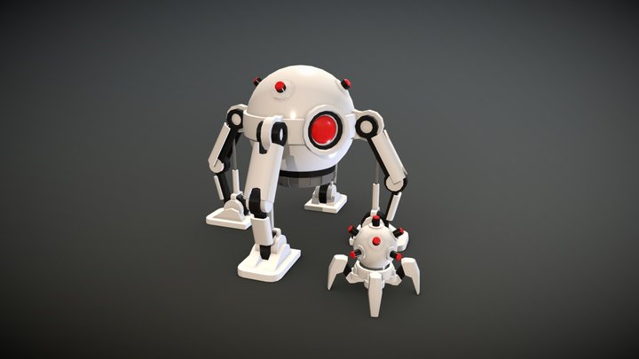 Bomber mom with minion 3D Model