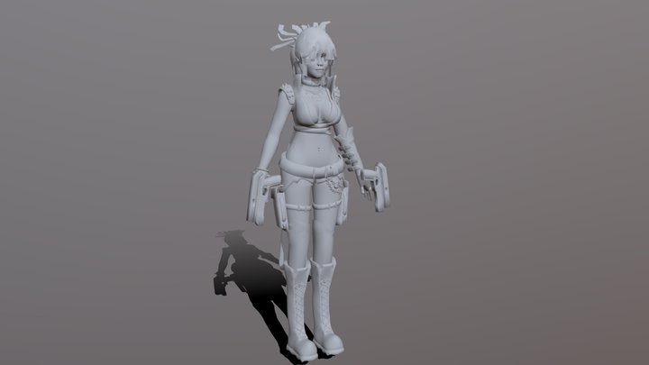 Chica_videojuegos 3D Model